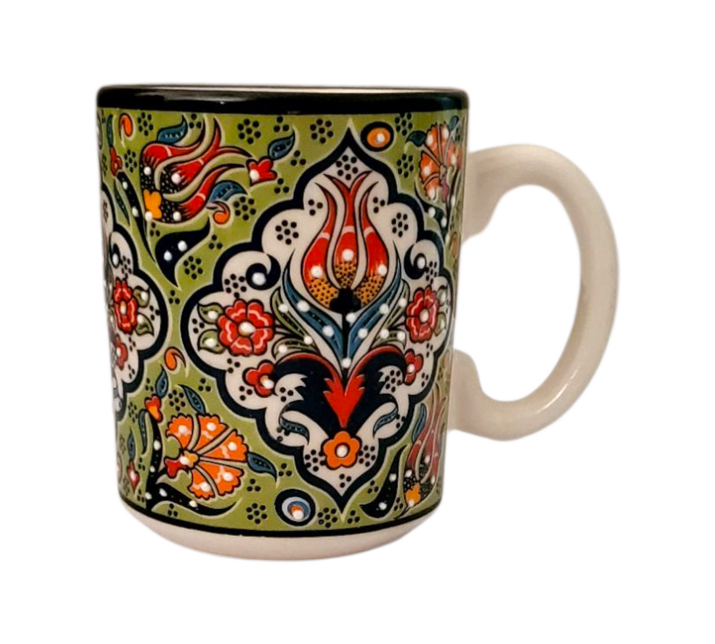 Handmade Turkish Ceramic Mug – Serigraphy