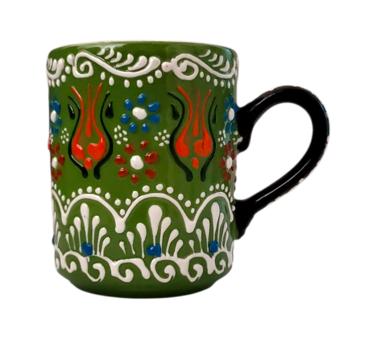 Handmade Turkish Ceramic Mug β Dantel