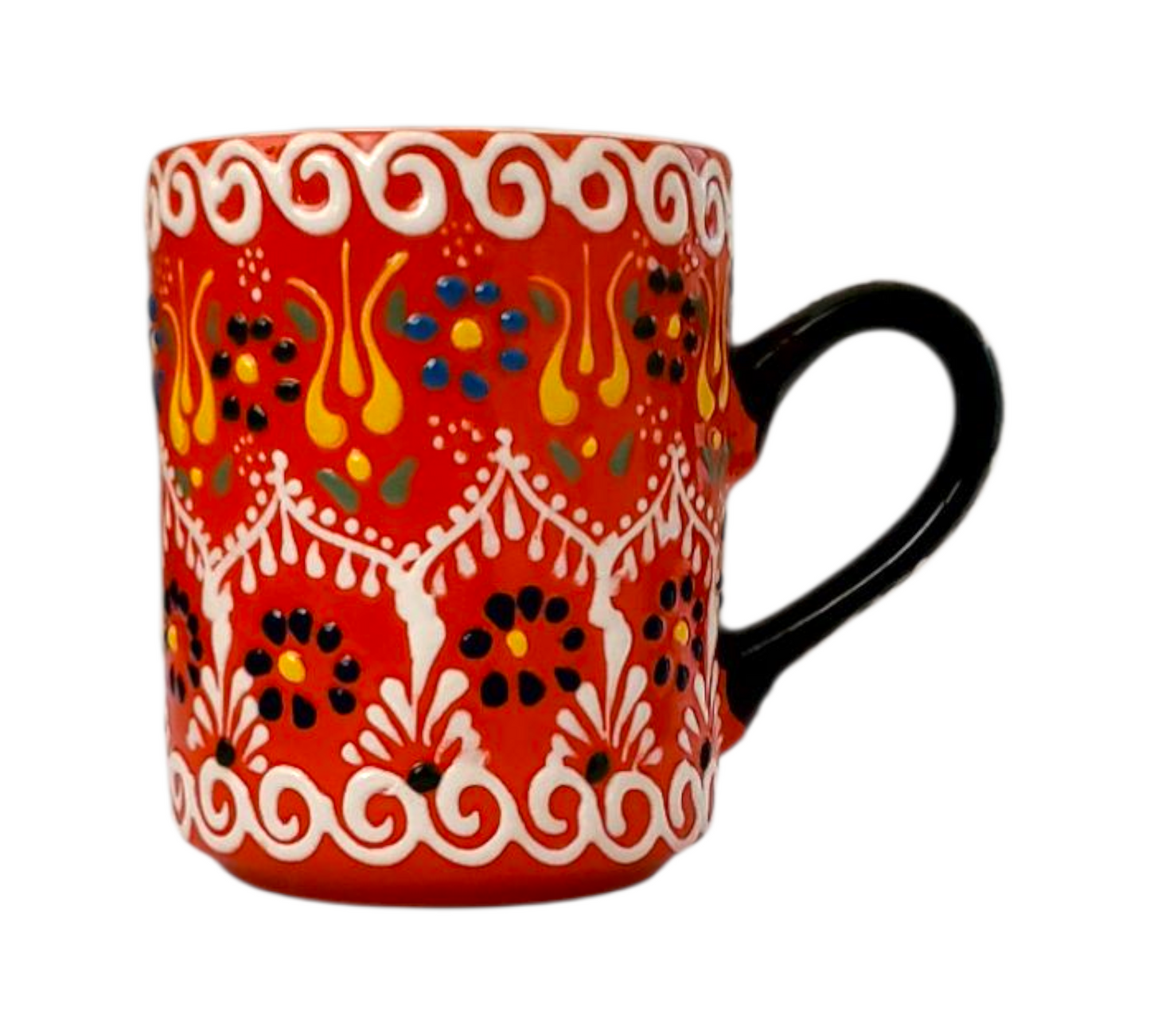 Handmade Turkish Ceramic Mug β Dantel