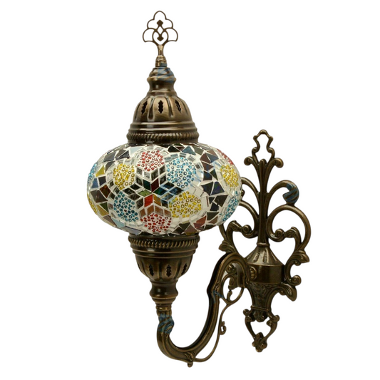 Large Turkish Wall Mosaic Lamp