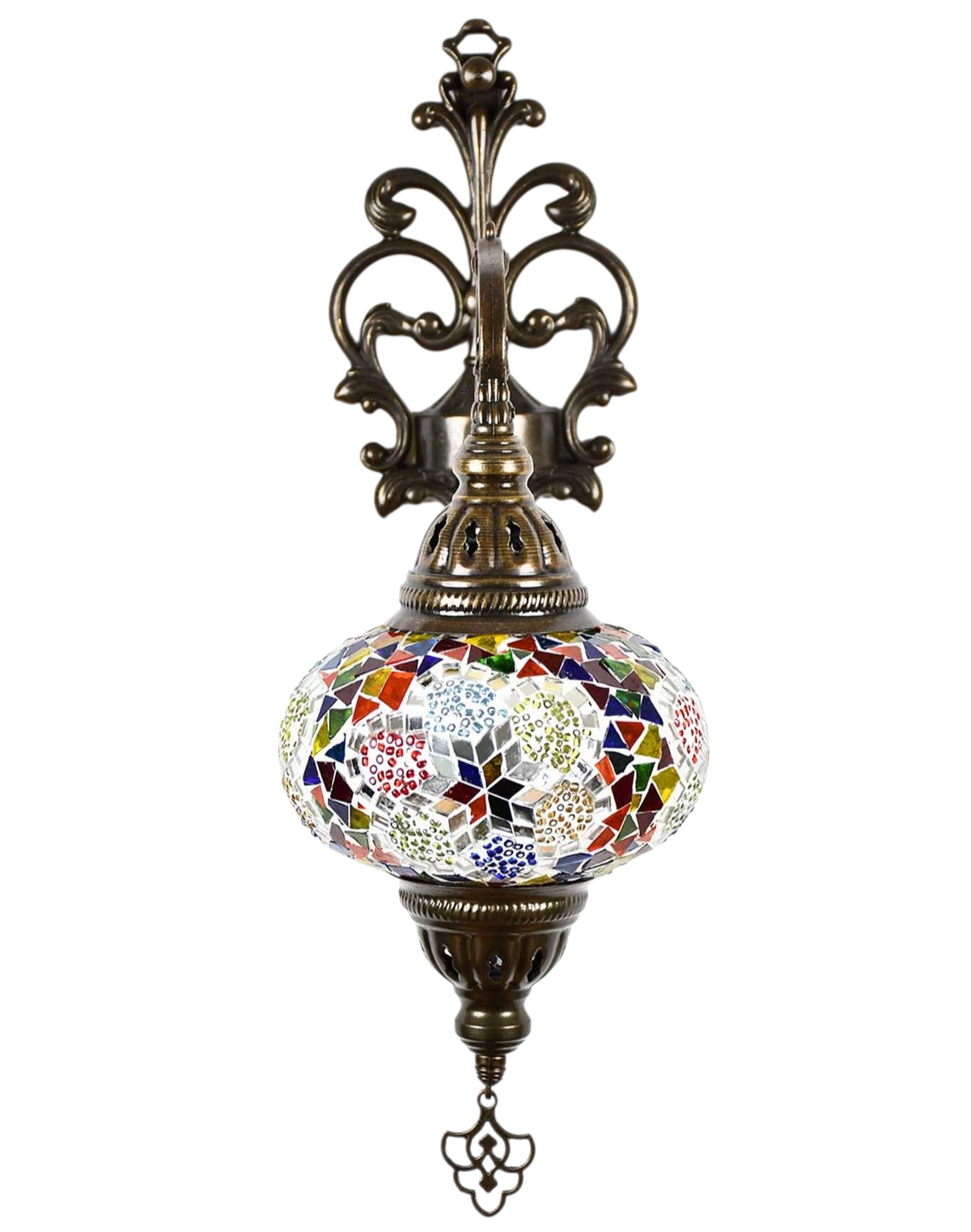 Large Turkish Wall Mosaic Lamp