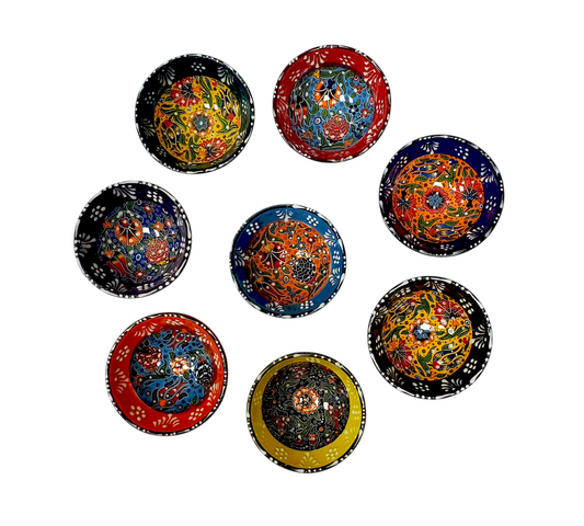 8cm Turkish Ceramic Bowl – Set of 8