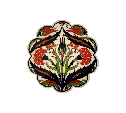 18cm Papatya Turkish Coaster