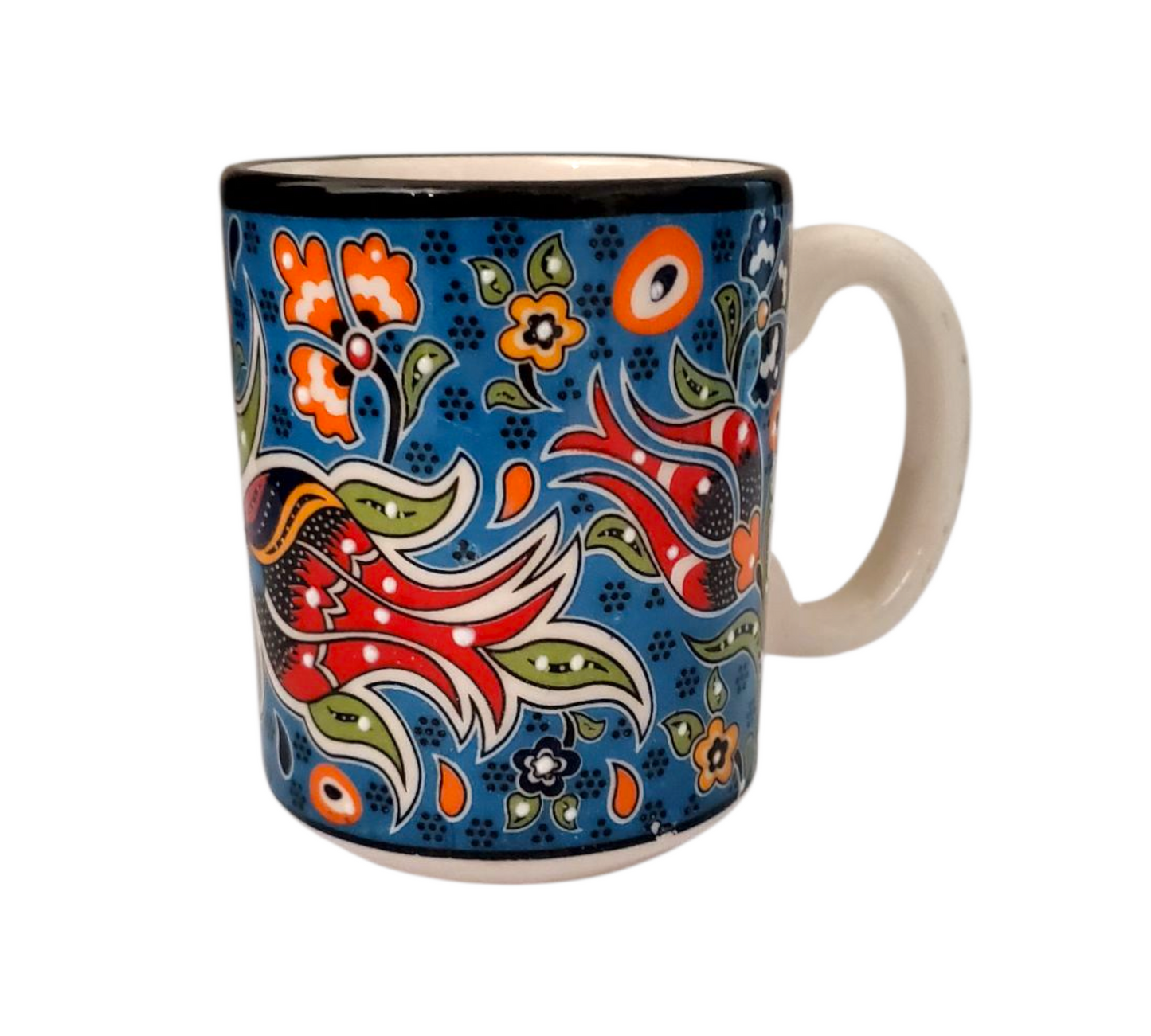 Handmade Turkish Ceramic Mug – Serigraphy