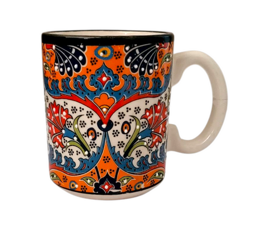 Handmade Turkish Ceramic Mug – Serigraphy