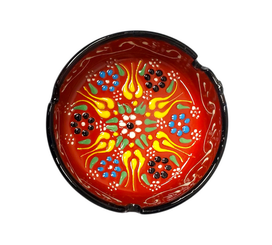11cm Turkish Ceramic Round Ashtray – Dantel