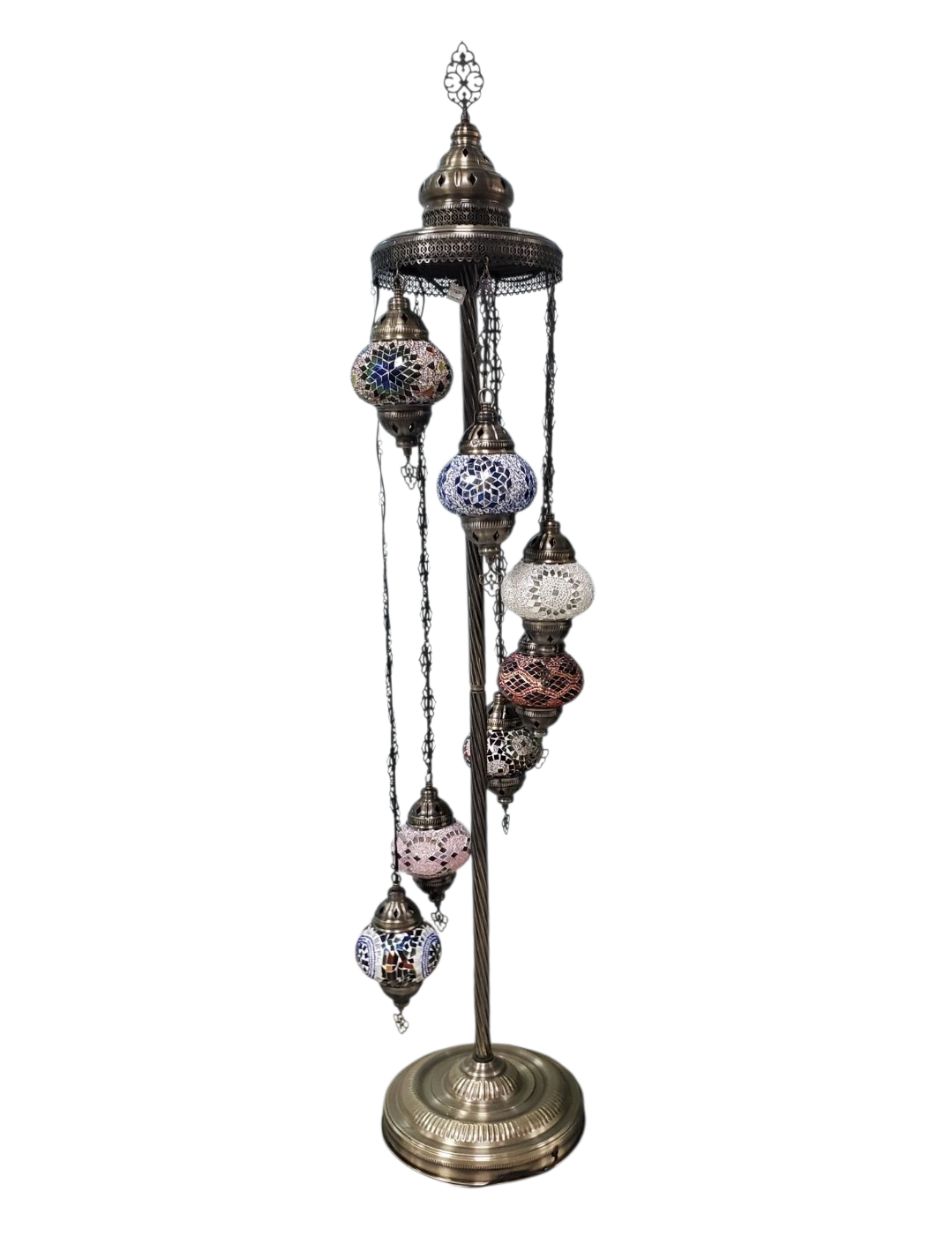 7-in-1 Turkish Mosaic Floor Lamp