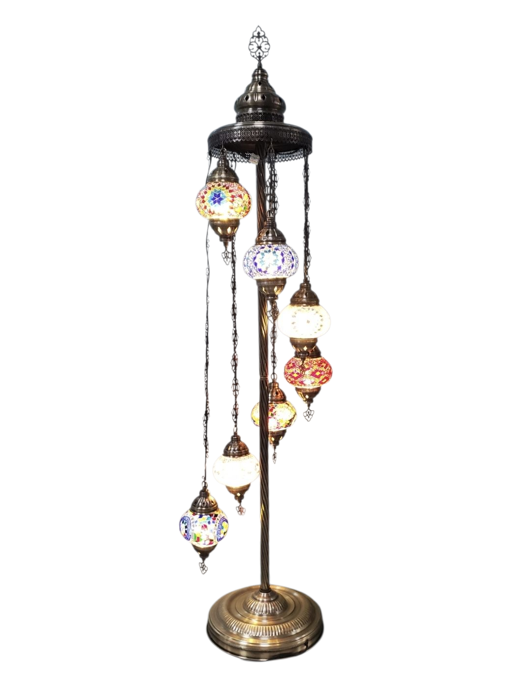 7-in-1 Turkish Mosaic Floor Lamp